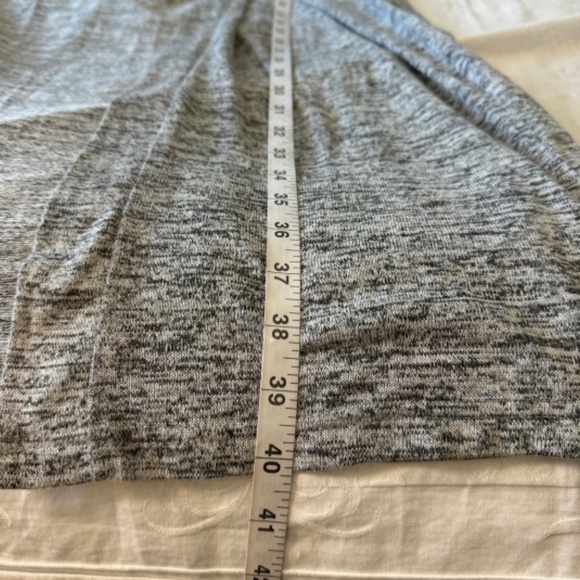 Hello Mello Women's Marled Gray Open Front Long Duster Cardigan Small Pockets - Picture 9 of 10